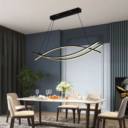 LED Fényerőszabályzós csillár kábellel LED/70W/230V 3000-6500K + távirányító