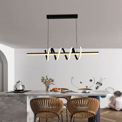 LED Fényerőszabályzós csillár kábellel LED/70W/230V 3000-6500K + távirányító