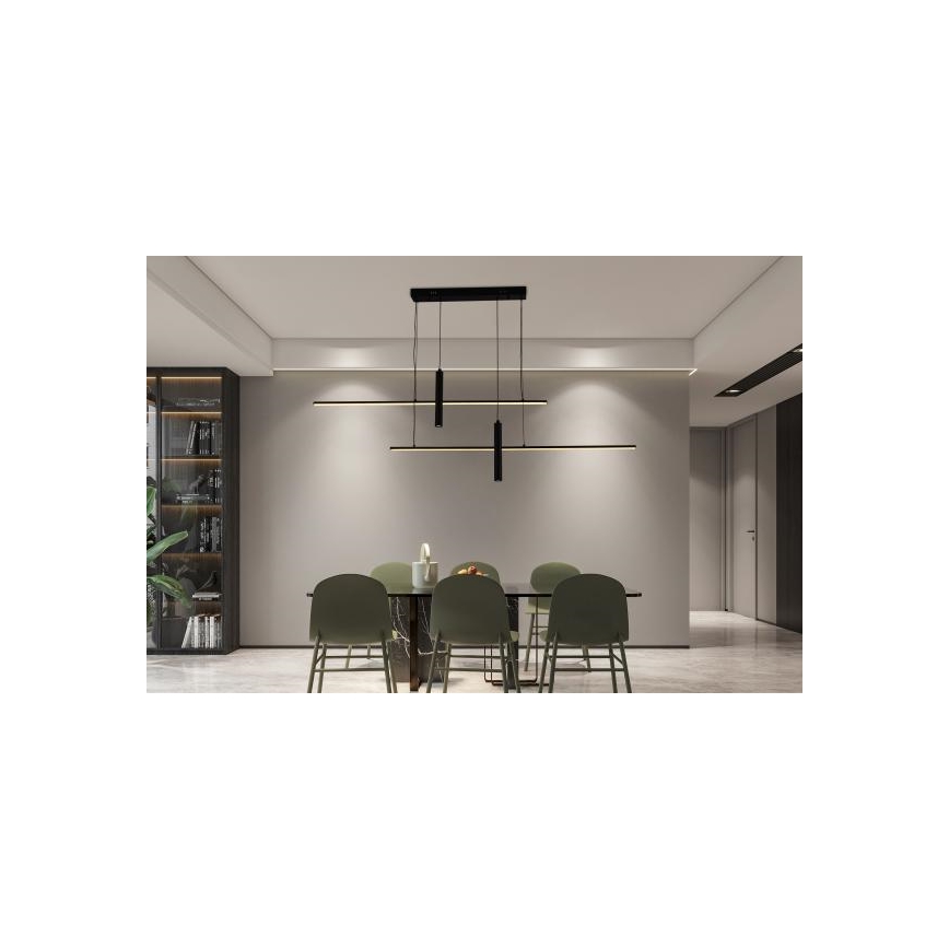 LED Fényerőszabályzós csillár kábellel LED/70W/230V 3000-6500K + távirányító