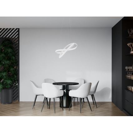 LED Fényerőszabályzós csillár kábellel LED/70W/230V 3000-6500K átm. 55 cm fehér + távirányító