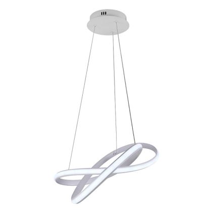 LED Fényerőszabályzós csillár kábellel LED/70W/230V 3000-6500K átm. 55 cm fehér + távirányító