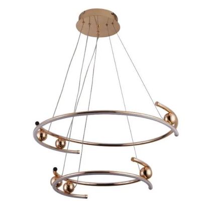 LED állítható fényerejű csillár kábelre szerelve LED/80W/230V 3000-6500K átm. 60 cm + távirányító