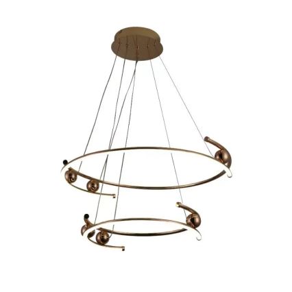 LED állítható fényerejű csillár kábelre szerelve LED/80W/230V 3000-6500K átm. 60 cm + távirányító