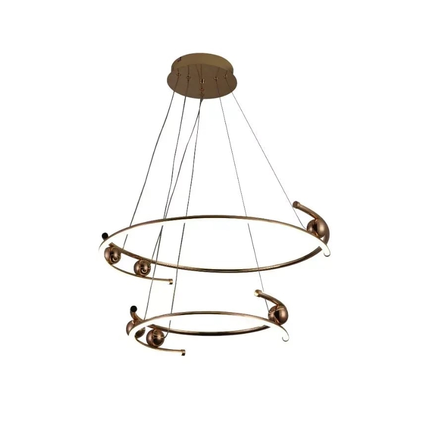 LED állítható fényerejű csillár kábelre szerelve LED/80W/230V 3000-6500K átm. 60 cm + távirányító