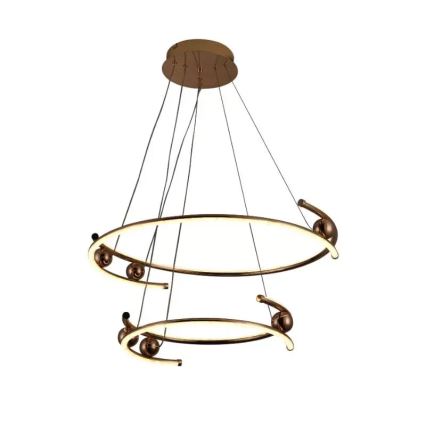 LED állítható fényerejű csillár kábelre szerelve LED/80W/230V 3000-6500K átm. 60 cm + távirányító