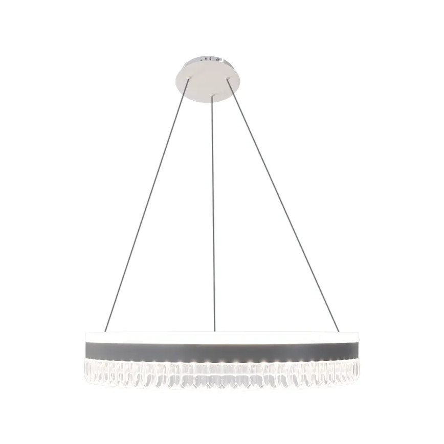 LED állítható fényerejű kristály csillár kábelre LED/80W/230V 3000-6500K fehér + távirányító