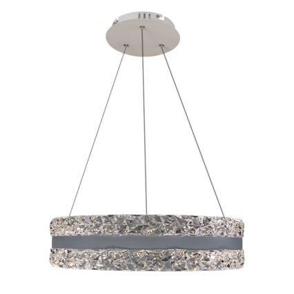 LED állítható fényerejű kristály csillár kábelre LED/80W/230V 3000-6500K fehér + távirányító