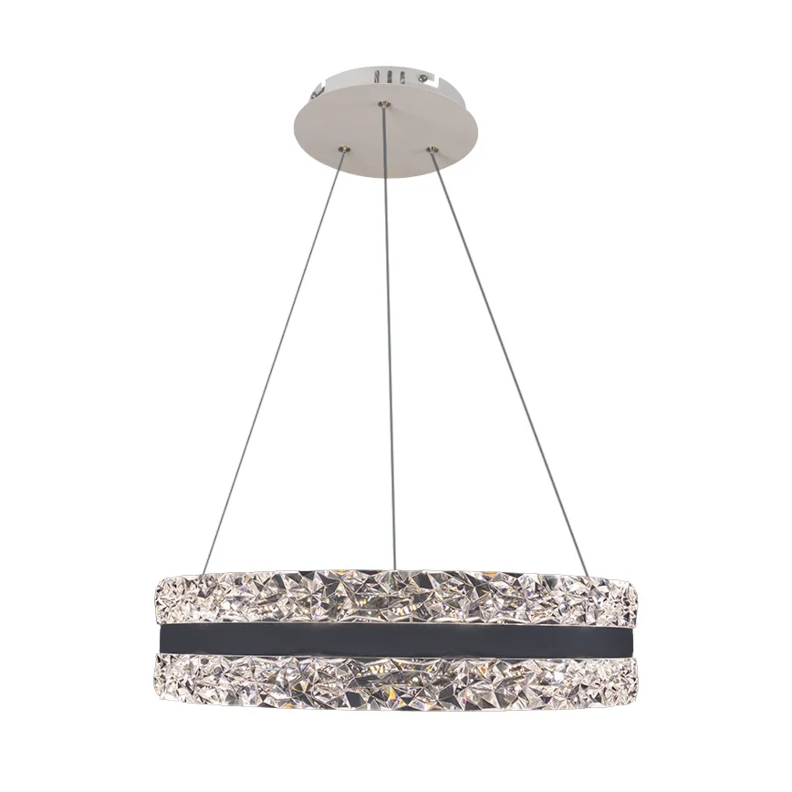 LED állítható fényerejű kristály csillár kábelre LED/80W/230V 3000-6500K fehér + távirányító