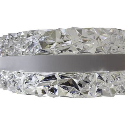 LED állítható fényerejű kristály csillár kábelre LED/80W/230V 3000-6500K fehér + távirányító