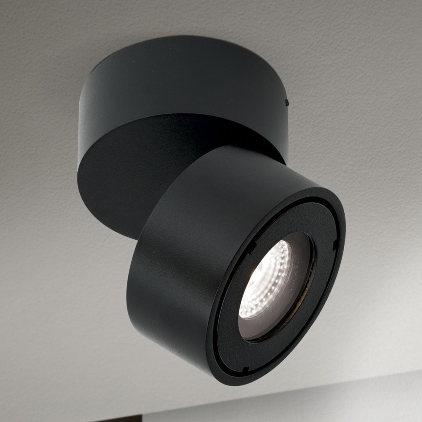 LED állítható fényerejű fürdőszobai spotlámpa HARVEY LED/15W/230V IP65 fekete