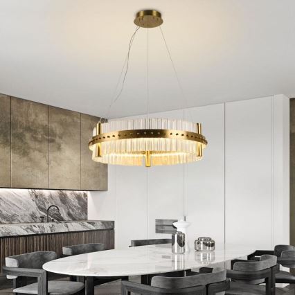 LED állítható fényerejű kristály csillár kábellel LED/40W/230V 3000-6500K + távirányító