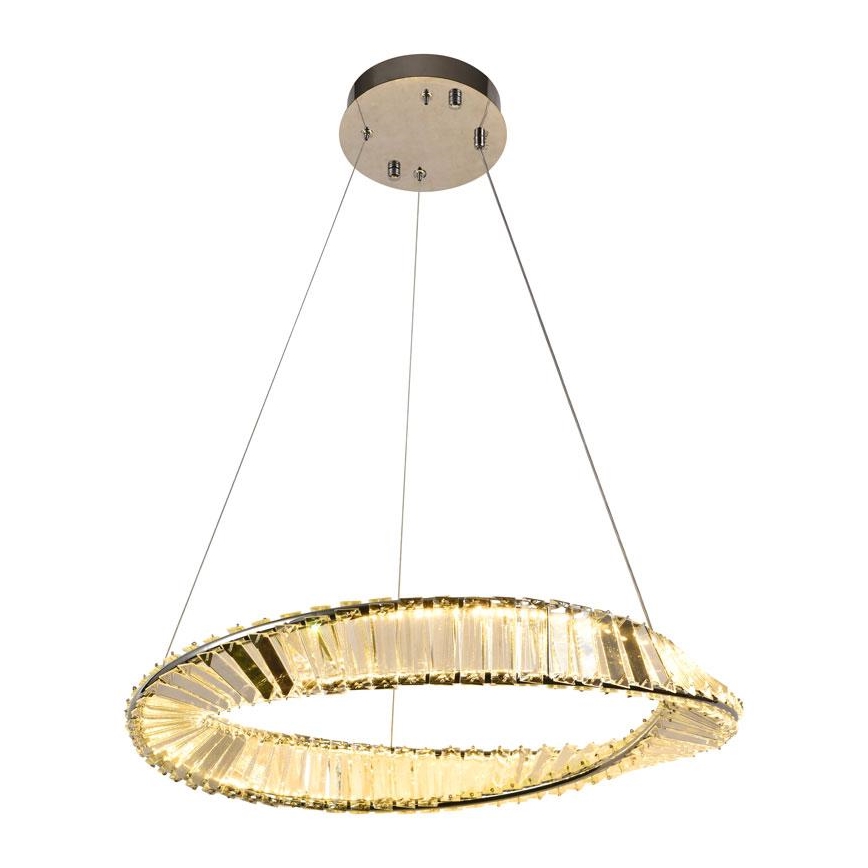 LED állítható fényerejű kristály csillár kábellel LED/40W/230V 3000-6500K + távirányító