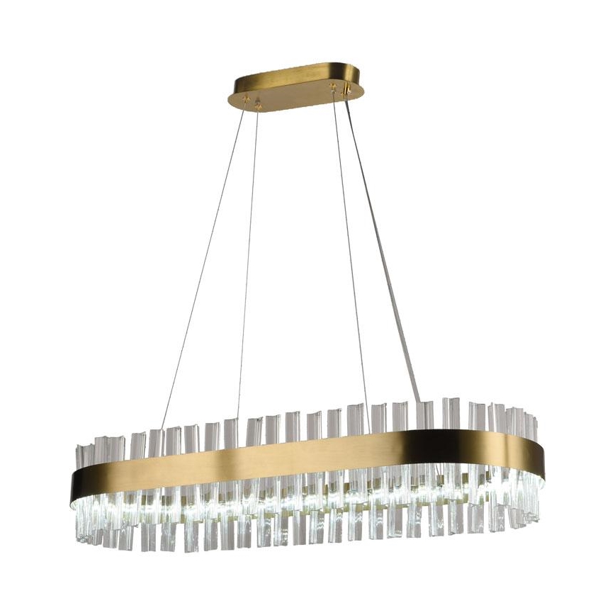 LED állítható fényerejű kristály csillár kábelre LED/45W/230V 3000-6500K + távirányító