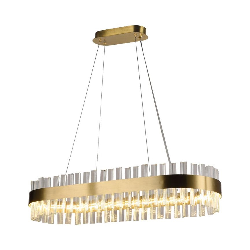 LED állítható fényerejű kristály csillár kábelre LED/45W/230V 3000-6500K + távirányító