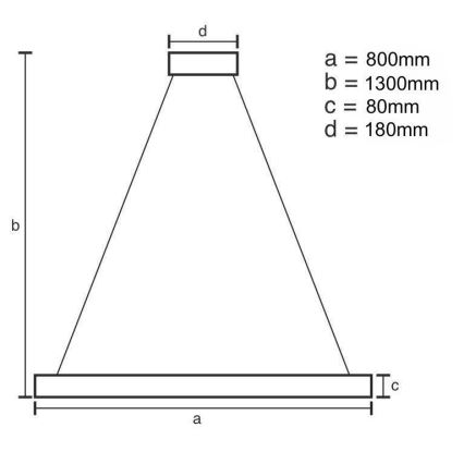 LED állítható fényerejű kristály csillár kábelre szerelve LED/50W/230V 3000-6500K + távirányítóval