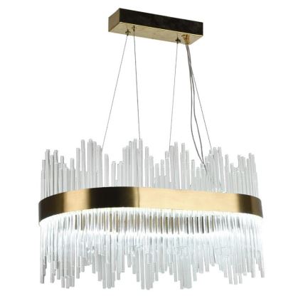 LED állítható fényerejű kristály csillár kábelre LED/70W/230V 3000-6500K + távirányító