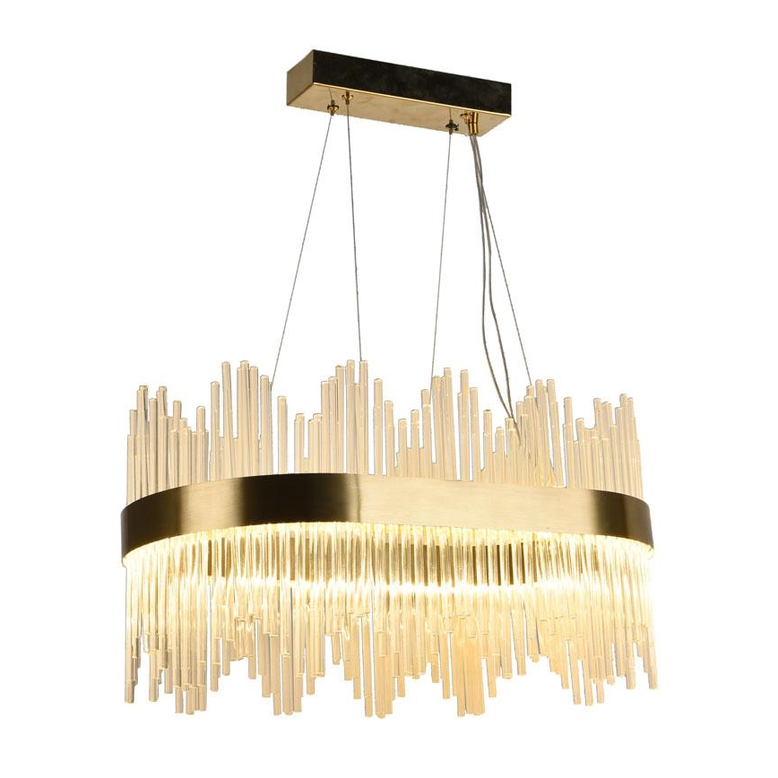 LED állítható fényerejű kristály csillár kábelre LED/70W/230V 3000-6500K + távirányító