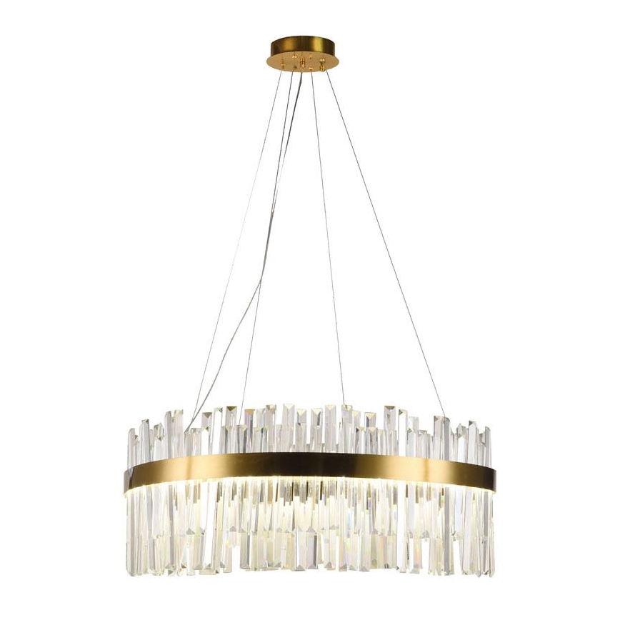 LED állítható fényerejű kristály csillár kábelre LED/80W/230V 3000-6500K + távirányító