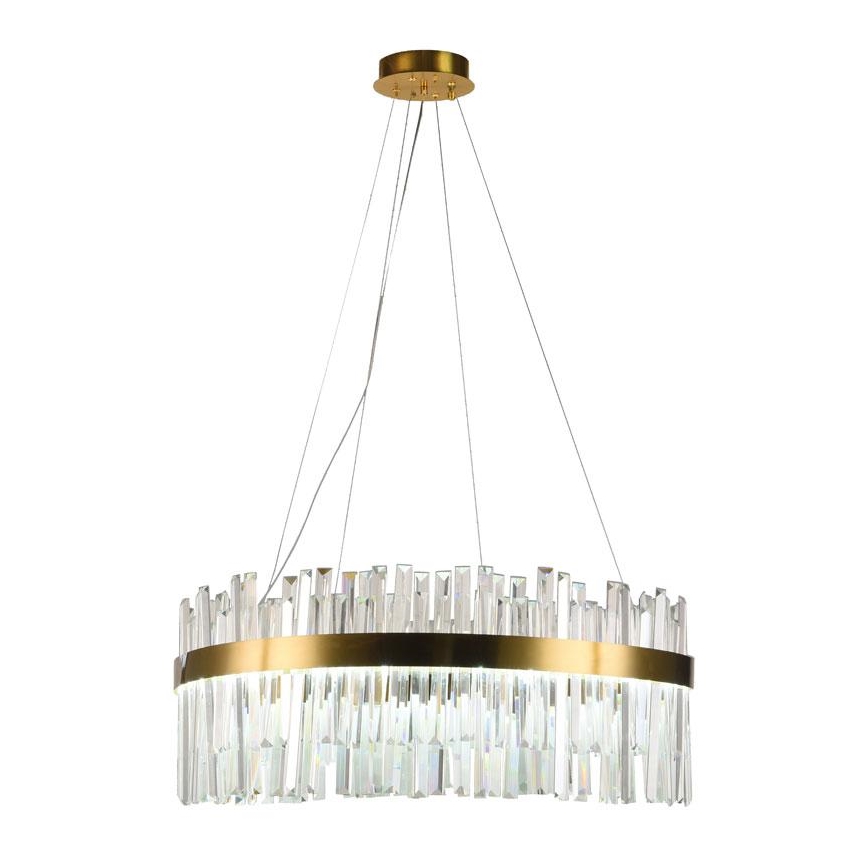 LED állítható fényerejű kristály csillár kábelre LED/80W/230V 3000-6500K + távirányító