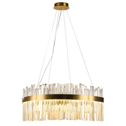 LED állítható fényerejű kristály csillár kábelre LED/80W/230V 3000-6500K + távirányító