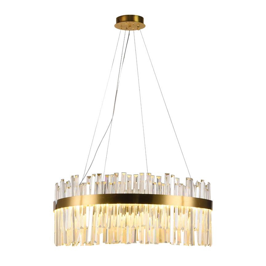 LED állítható fényerejű kristály csillár kábelre LED/80W/230V 3000-6500K + távirányító