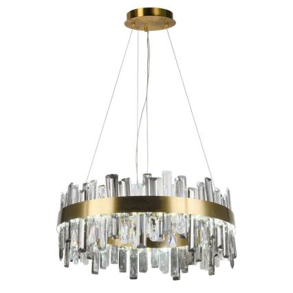 LED állítható fényerejű kristály csillár kábelre LED/80W/230V 3000-6500K + távirányító