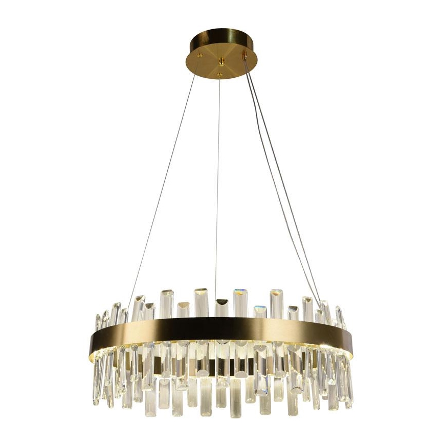 LED állítható fényerejű kristály csillár kábelre LED/80W/230V 3000-6500K + távirányító
