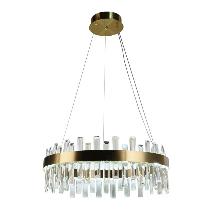 LED állítható fényerejű kristály csillár kábelre LED/80W/230V 3000-6500K + távirányító