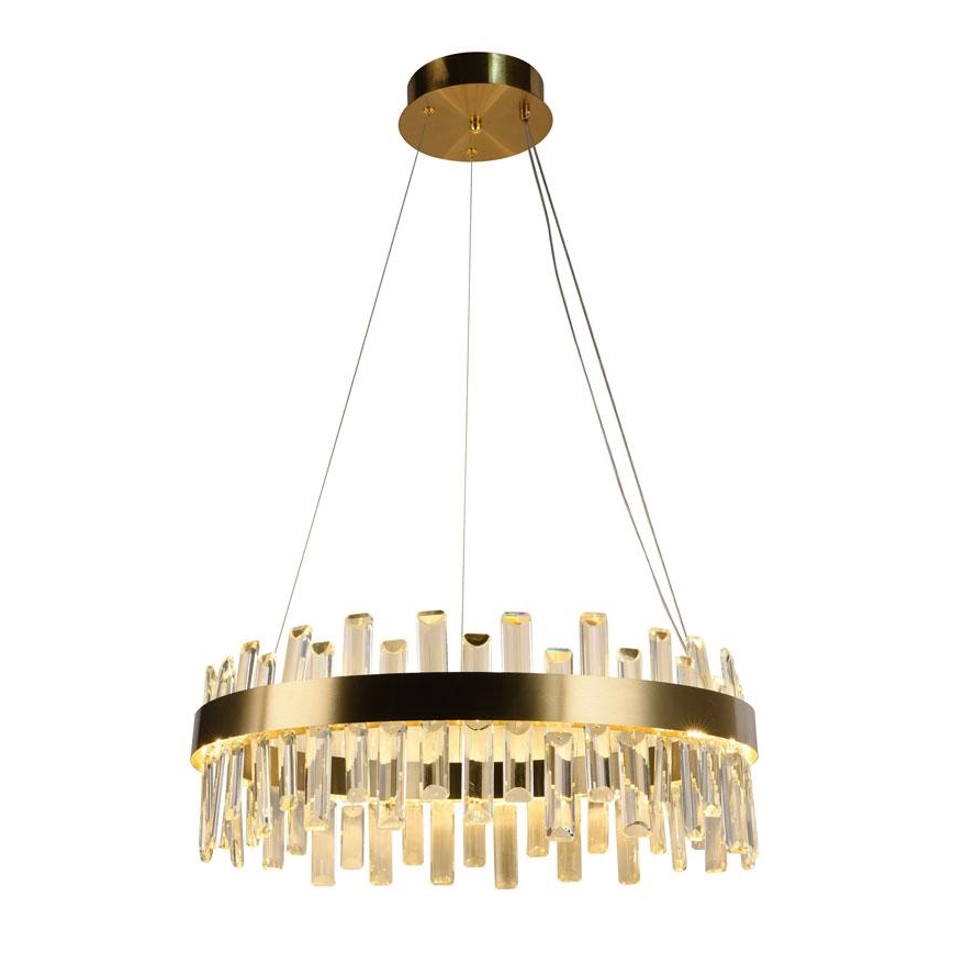 LED állítható fényerejű kristály csillár kábelre LED/80W/230V 3000-6500K + távirányító