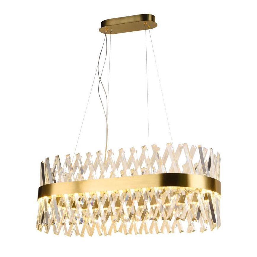 LED állítható fényerejű kristály csillár kábelre LED/90W/230V 3000-6500K + távirányítóval