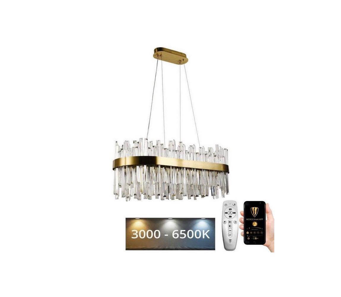 LED állítható fényerejű kristály csillár kábellel LED/90W/230V + DO J6334/C