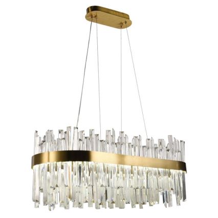 LED állítható fényerejű kristály csillár kábelre LED/90W/230V 3000-6500K + távirányítóval