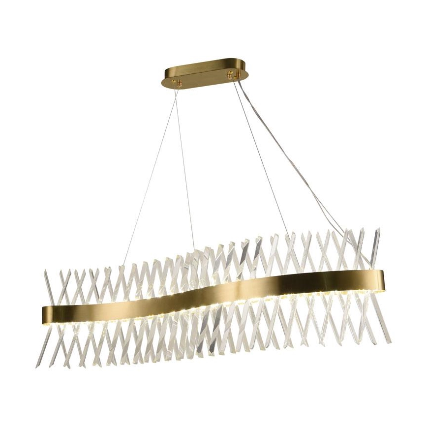 LED állítható fényerejű kristály csillár kábellel LED/95W/230V 3000-6500K + távirányítóval