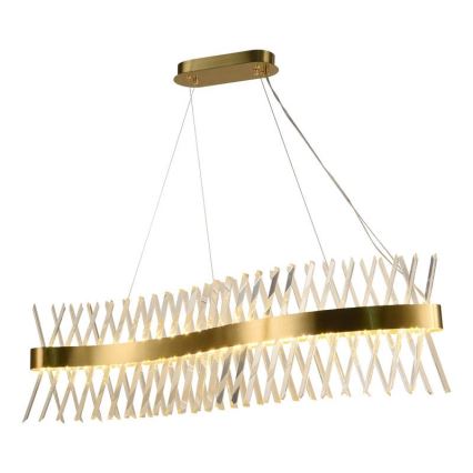 LED állítható fényerejű kristály csillár kábellel LED/95W/230V 3000-6500K + távirányítóval