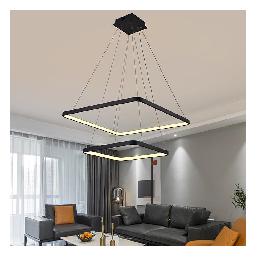 LED Fényerőszabályzós csillár kábellel LED/90W/230V 3000-6500K + távirányítóval