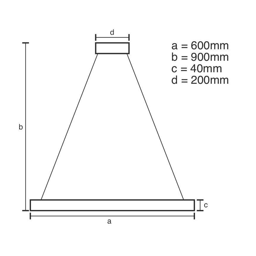 LED Fényerőszabályzós csillár kábellel LED/42W/230V 3000-6500K átm. 60 cm + távirányító