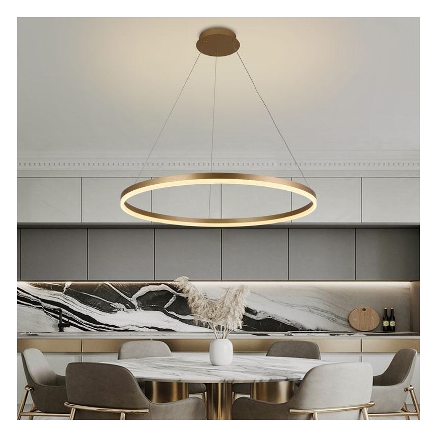 LED Fényerőszabályzós csillár kábellel LED/55W/230V 3000-6500K átm. 80 cm + távirányító