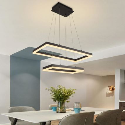 LED Fényerőszabályzós csillár kábelen LED/65W/230V 3000-6500K + távirányító