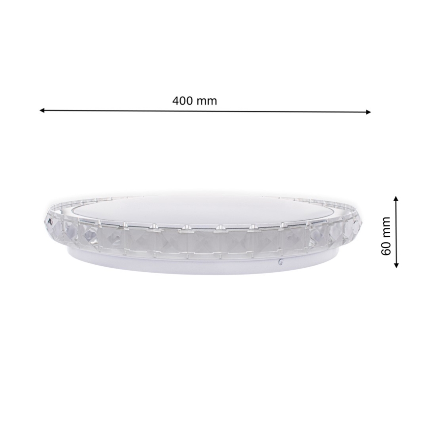 LED Dimmeres mennyezeti lámpa LAYLA LED/26W/230V + távirányító