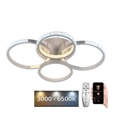 LED állítható fényerejű mennyezeti lámpa LED/80W/230V 3000-6500K + távirányító