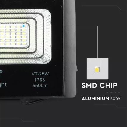 LED Dimmeres napelemes reflektor LED/12W/3,2V 6000K IP65 5000 mAh + távirányító