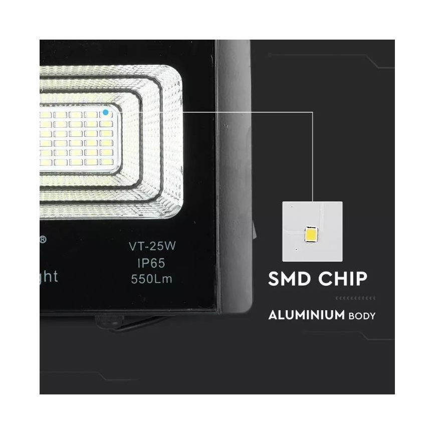 LED Dimmeres napelemes reflektor LED/12W/3,2V 6000K IP65 5000 mAh + távirányító