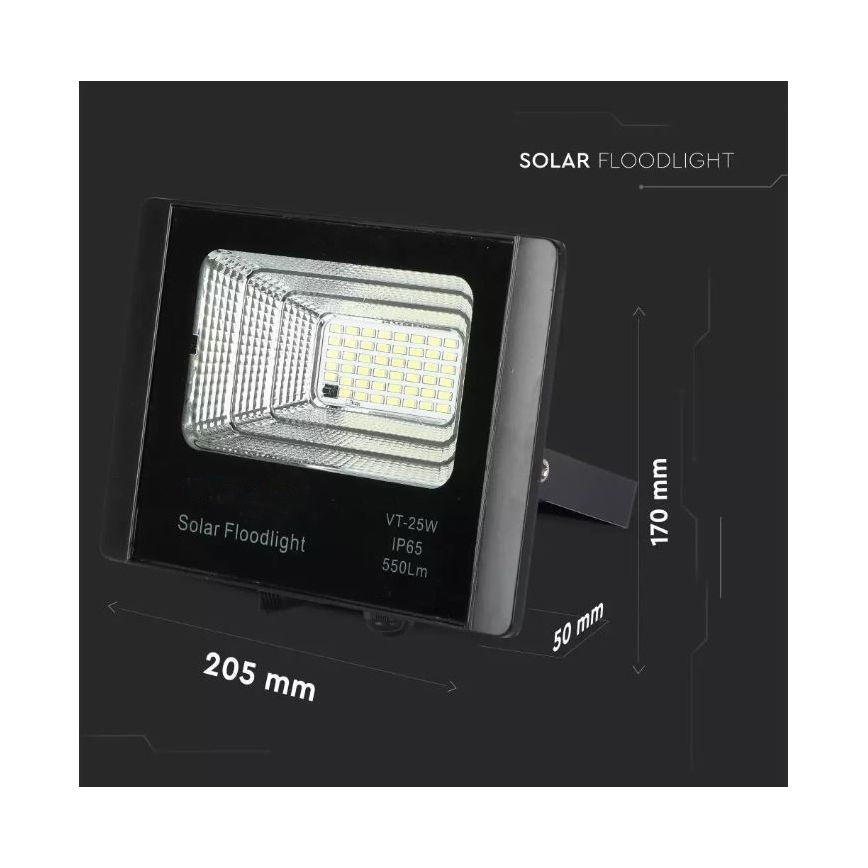 LED Dimmeres napelemes reflektor LED/12W/3,2V 6000K IP65 5000 mAh + távirányító