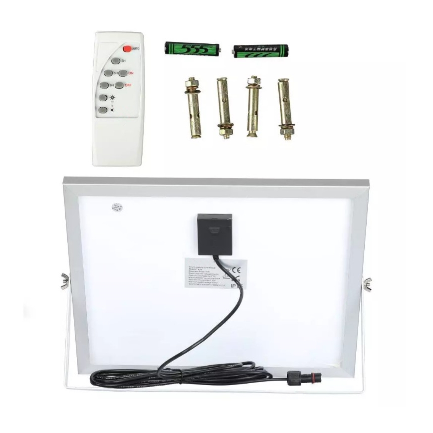 LED Dimmeres napelemes reflektor LED/16W/3,2V 4000K IP65 10000 mAh + távirányító