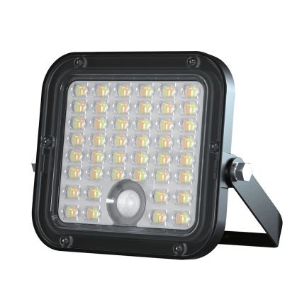 LED dimmelhető napelemes reflektor érzékelővel LED/10W/3,7V 4000/6000K IP65 3600 mAh + távirányító