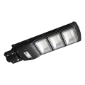 LED állítható fényerejű napelemes utcai lámpa mozgás- és alkonyérzékelővel LED/12W/3,2V 6000K IP65 10000 mAh fekete + távirányító