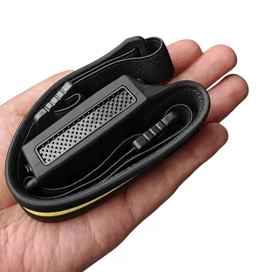 LED állítható fényerejű újratölthető fejlámpa szenzorral 2xLED/5V IP44 350 lm 1200 mAh