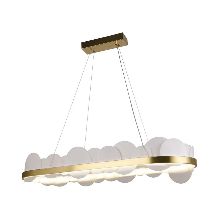 LED Fényerőszabályzós csillár kábelre LED/50W/230V 3000-6500K arany + távirányító