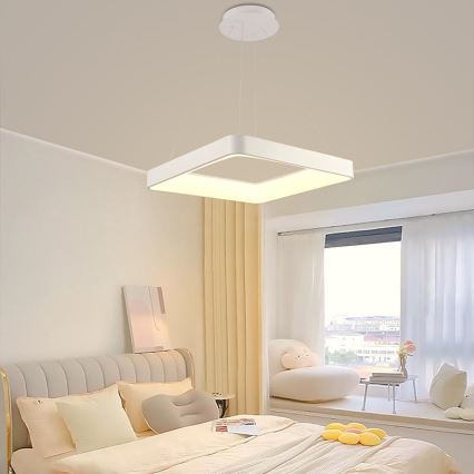 LED Fényerőszabályzós csillár kábellel LED/55W/230V 3000-6500K fehér + távirányító