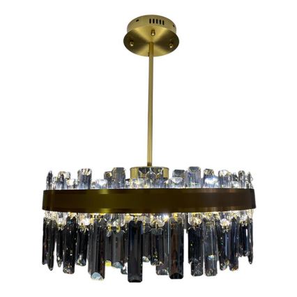 LED állítható fényerejű kristály csillár rúdon LED/80W/230V 3000-6500K + távirányító